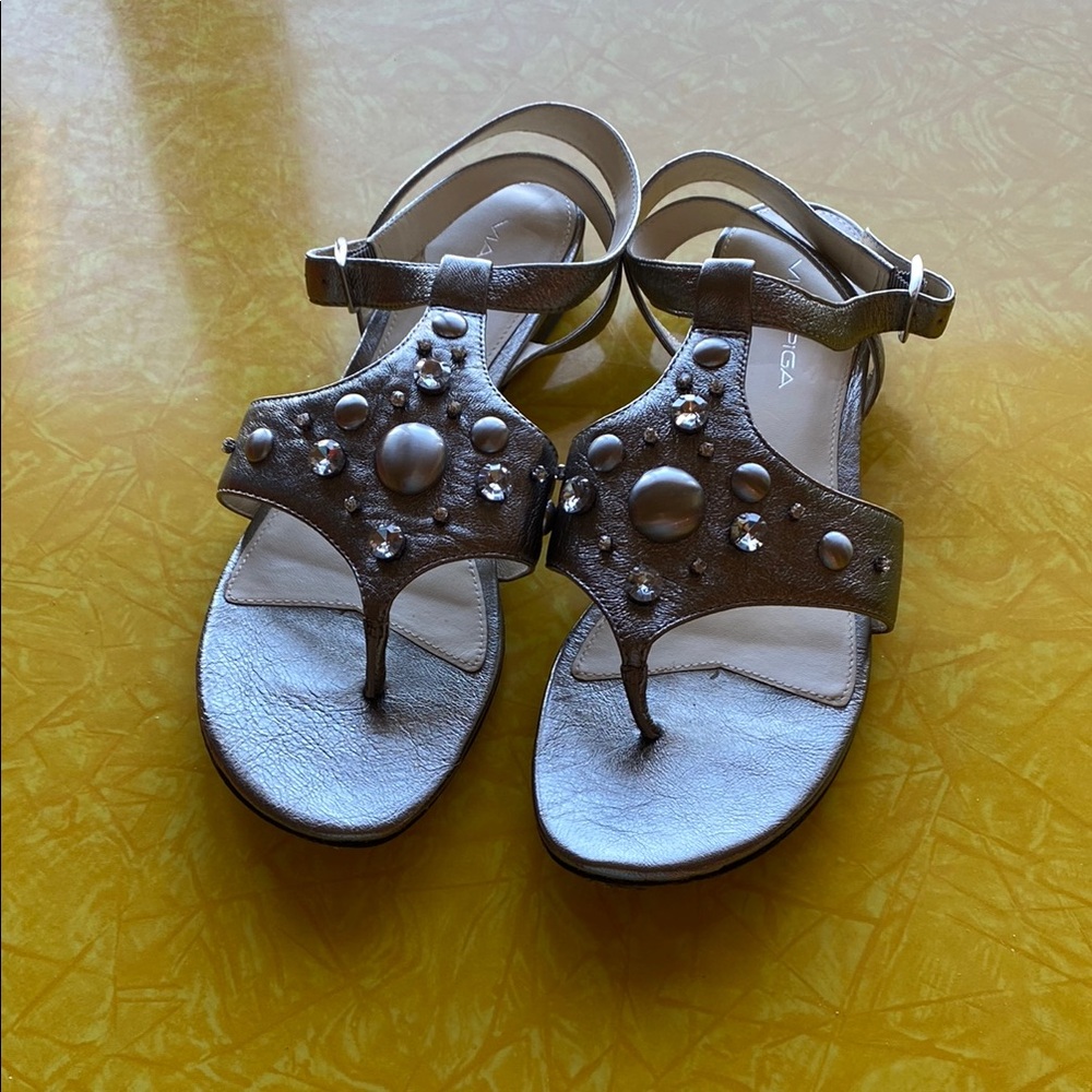 VIA SPIGA  Metallic Sandals LIKE NEW